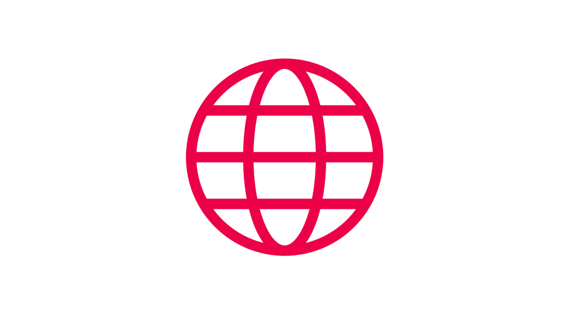 Globe standard red icon