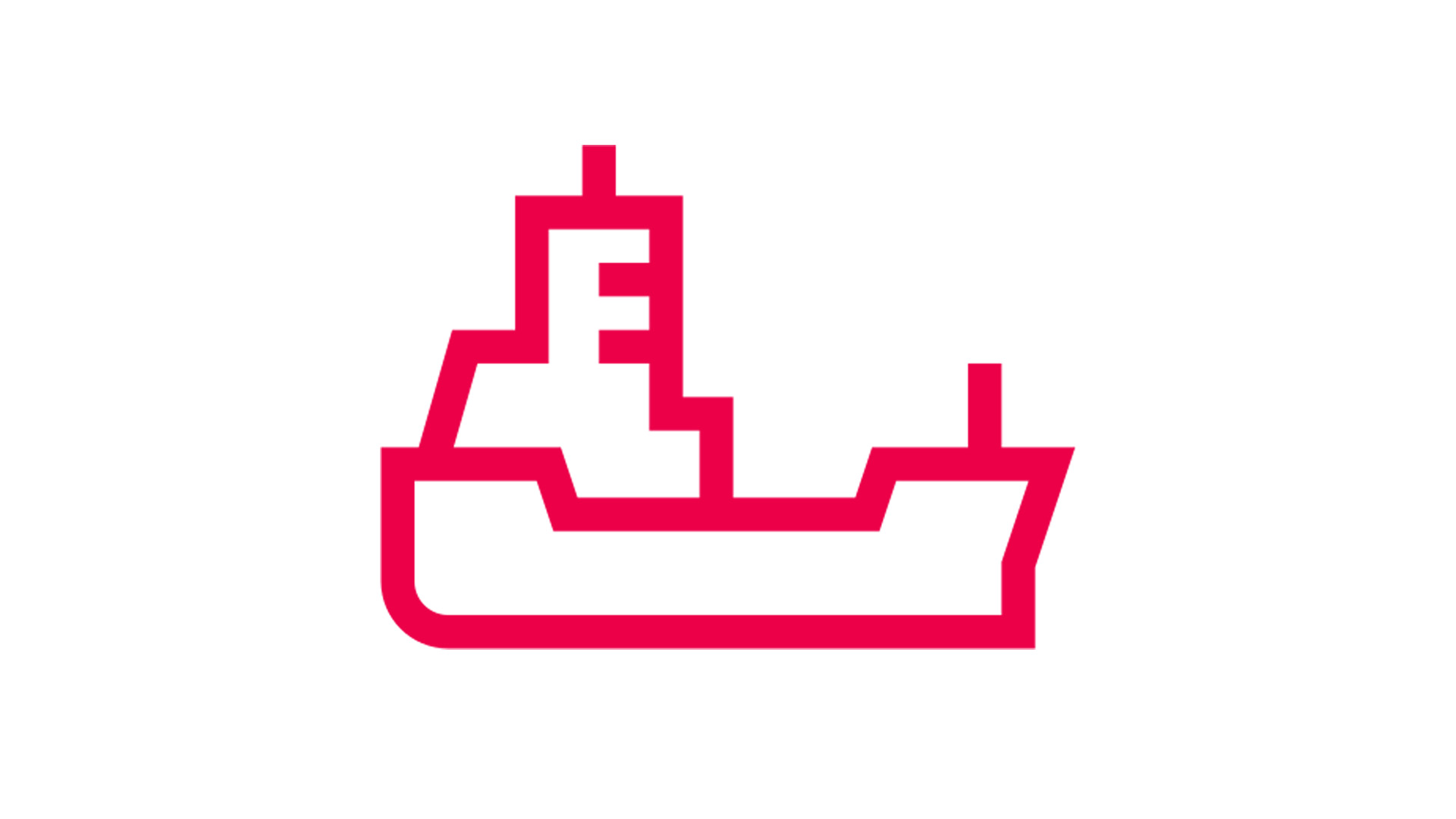 Icon ship standard red