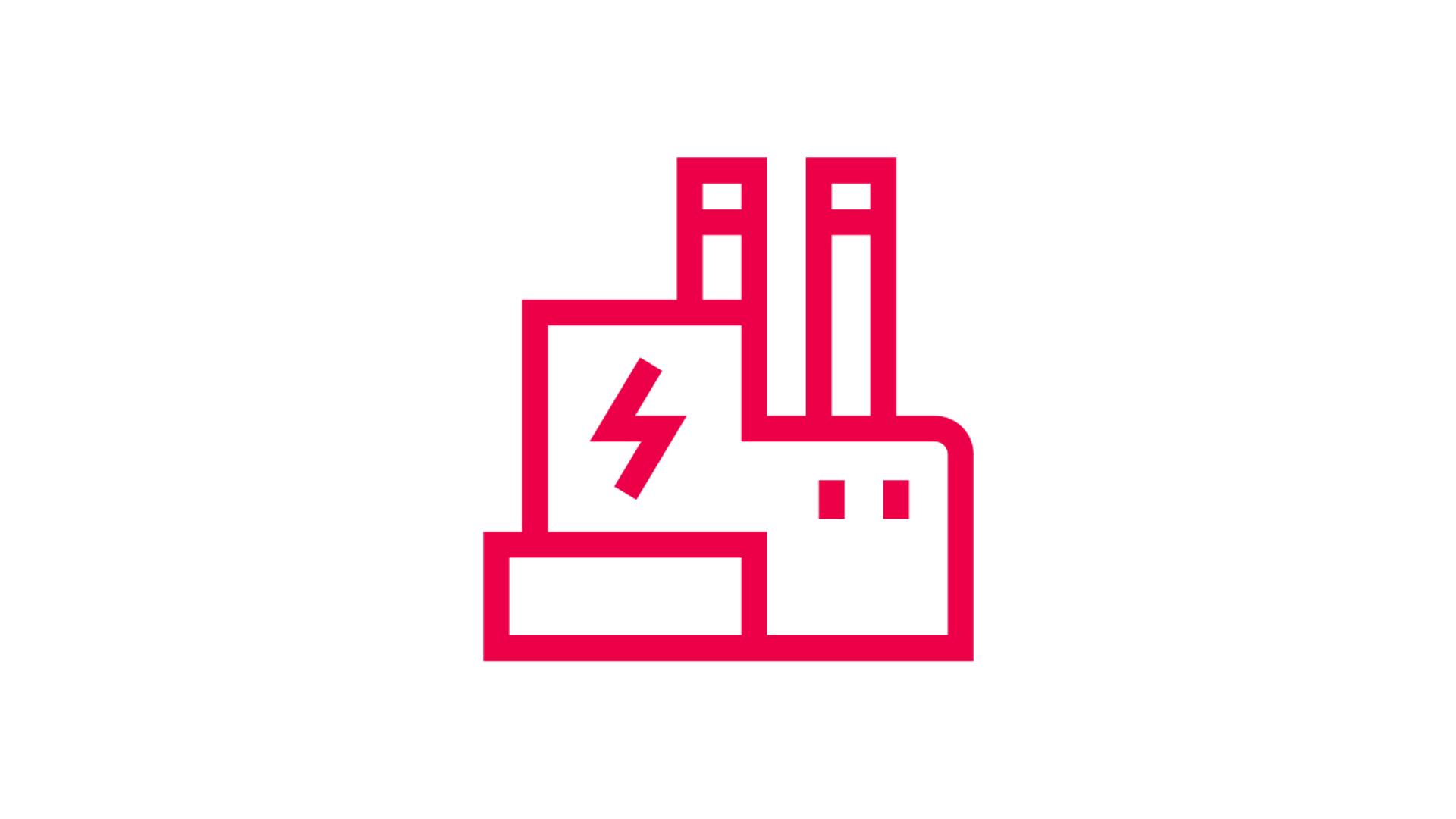 Power plant standard red icon