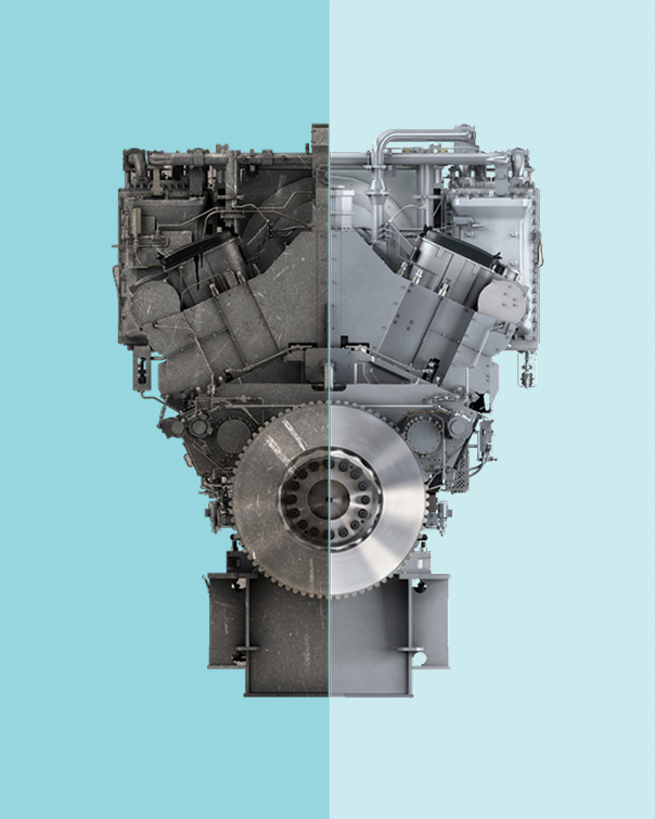 cross cut 48/60 and 51/60 engine