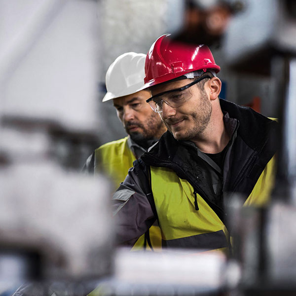 two service engineers