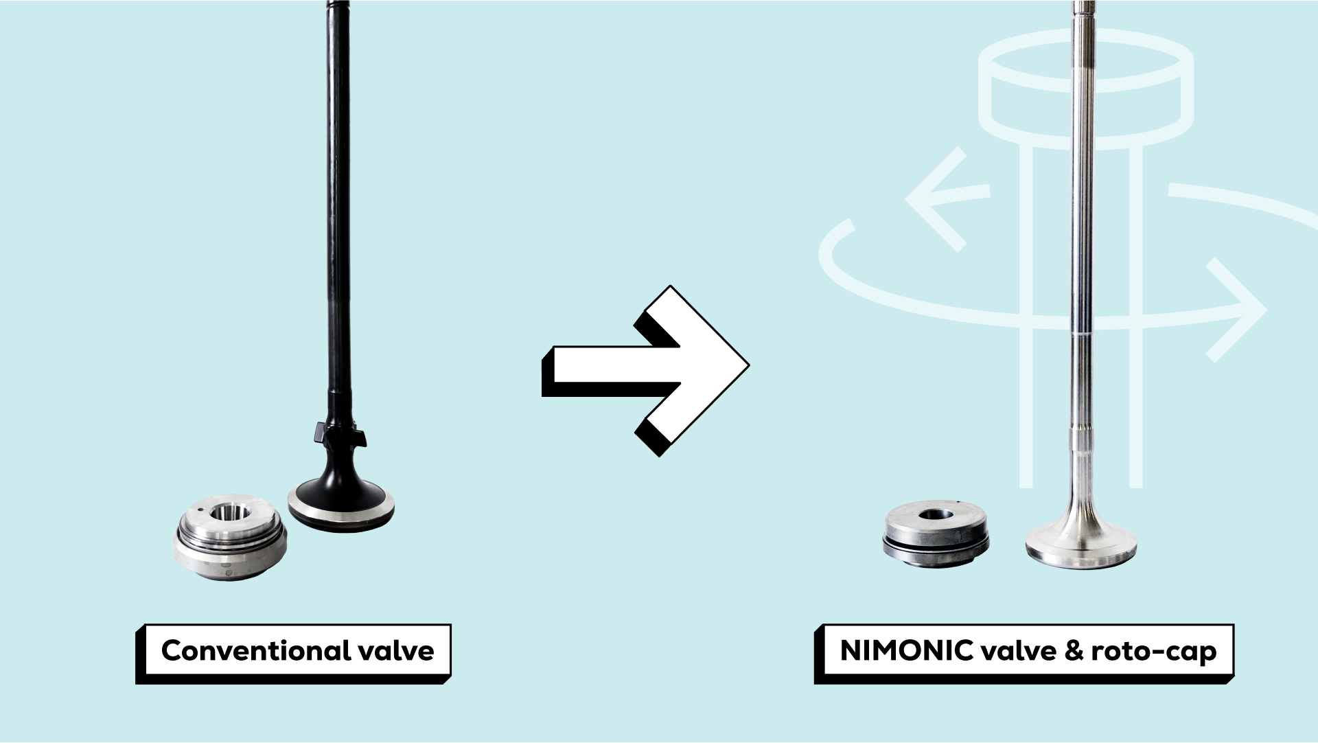 graphic of nimonic exhaust valve cone