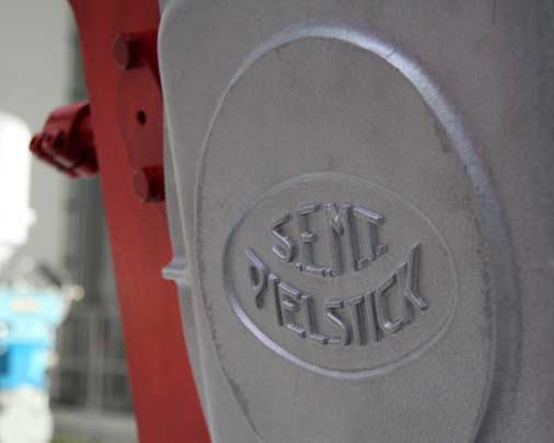 pielstick brand engine close-up