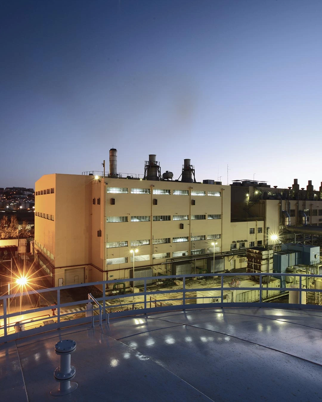 Endesa Power plant at night