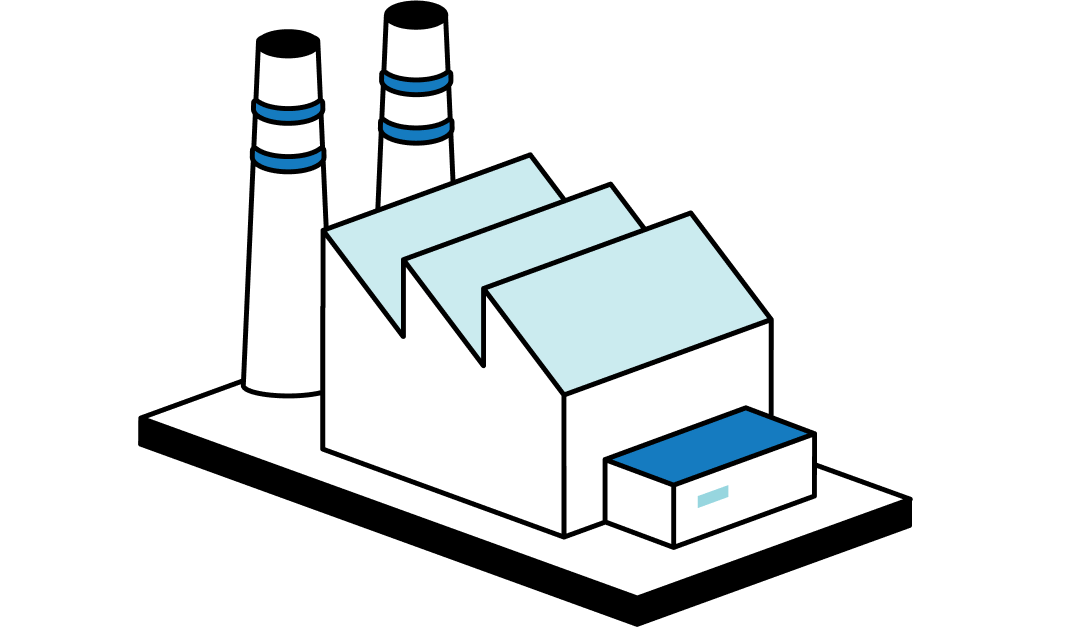 Illustration of a factory